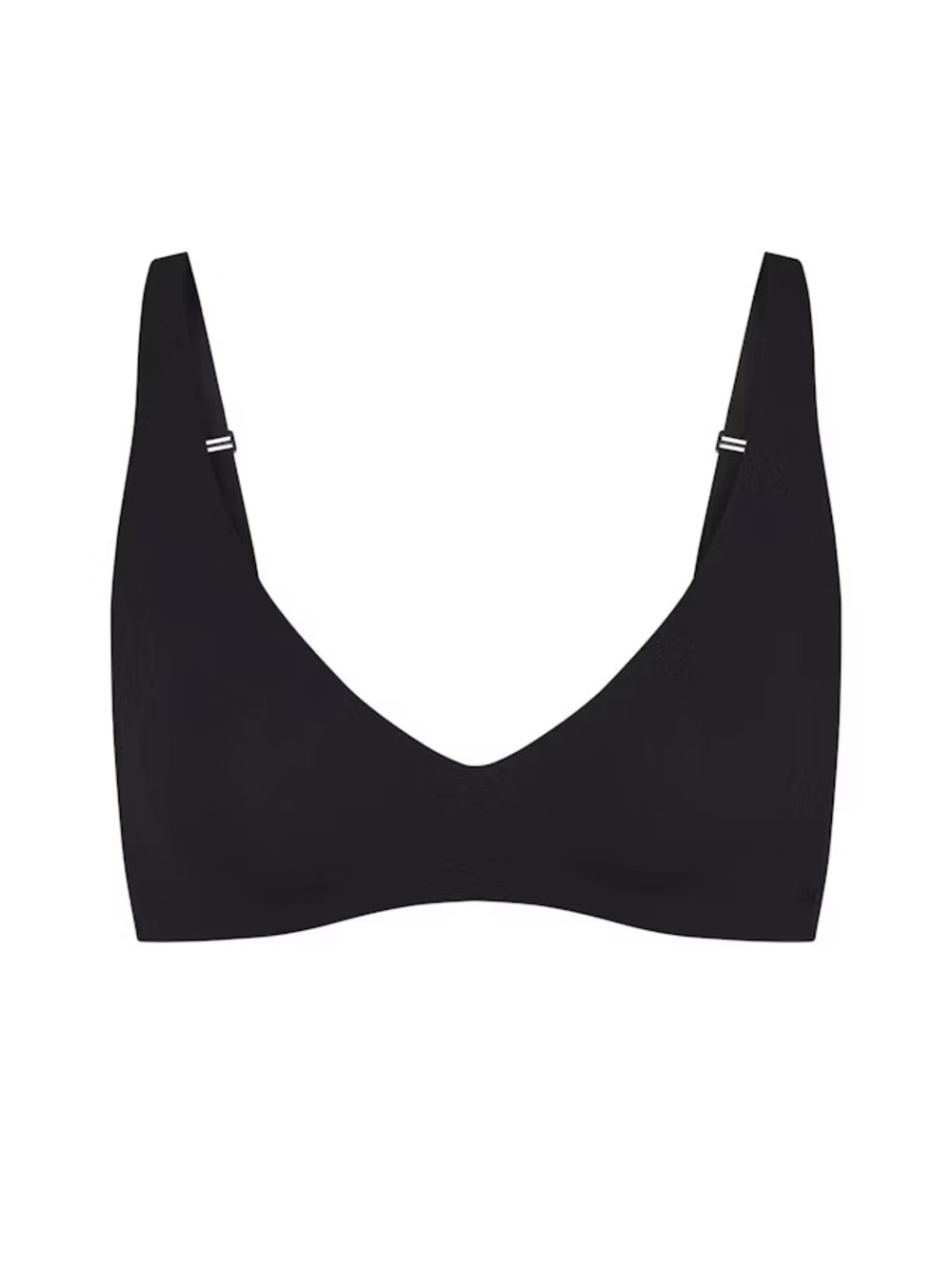 SKIMS NWT Naked Plunge Bra Onyx Black Seamless Bralette Size 3X